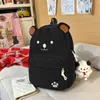 Mochila feminina estilo ins versão coreana estilo faculdade mochila para estudante do ensino médio e faculdade moda campus bolsa de ombro dupla de alta capacidade em veludo