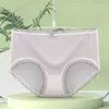 Pantaletas de Seda de Hielo Ligeras y Transpirables de Cintura Media para Mujer, Estilo Delgado de Secado Rápido para Niñas Jóvenes y Estudiantes, Bragas Triángulo Cómodas, Pantalones Cortos para Mujer