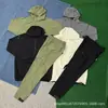 Traje de Otoño e Invierno 2025 Nuevo Pantalones de Seda Helada de Secado Rápido Chaqueta Deportiva Casual con Cremallera y Capucha Ropa de Protección Solar para Hombres y Mujeres Tendencia