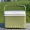 Caja de Aislamiento para Exteriores Refrigerador Puesto Comercial Carro Camping Conservación de Alimentos Cubo de Hielo Cubo de Hielo Portátil de Mano Sin Hielo