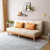 Sofá de Cuero con Forma de Garra de Gato Sala de Estar Apartamento Pequeño Alquiler Tienda de Ropa Sofá de Tela Multifuncional Doble Plegable de Doble Uso