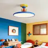 Lámpara de Techo para Habitación Infantil Memphis para Niños, Estilo Francés Crema, Colorida Lámpara Creativa Ovni Dopamina para Dormitorio 412L