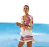 Amazon AliExpress venda quente Europeu e americano novo chiffon cobra padrão praia blusa biquíni jaqueta maiô blusa