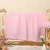 Manta de Gaze de Algodão de Bambu de Seis Camadas Cor Pura para Bebê Manta de Fibra de Bambu para Recém-Nascido Toalha de Banho Infantil para Jardim de Infância