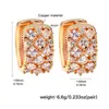 Brincos de Luxo Leve Europeus e Americanos com Toque de Alto Padrão, Cobre Galvanizado com Cravação de Zircônia 18K, Brincos de Pérola Vazados da Moda Transfronteiriços