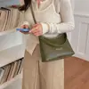 Bolsa de ombro trançada transfronteiriça de grande capacidade para mulheres, nova bolsa simples e única para o dia a dia, bolsa transversal de alta qualidade, moderna