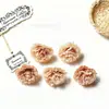 Crisântemo Bola de Mil Camadas Simulado 3cm DIY Grampo de Cabelo Acessório de Cabeça Corsage para Roupa Leque Materiais Artesanais Adereços de Fotografia Decoração