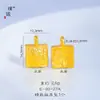 Puzuo Retención Fuerte del Color Oro Arena Accesorios DIY Paz Salud Ruyi Fu Cerdo Hoja de Árbol Calabaza Colgante Colgante de Collar