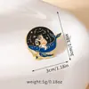 Broches de Dibujos Animados Más Vendidos Transfronterizos, Serie Genial de Ballena Astronauta, Insignias Exquisitas en Forma de Botella, Medallas Personalizadas