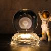 Novos Enfeites de Bola de Cristal Base Luminosa Artesanato de Cristal Criativo Presentes Luz Noturna para Interior 3D Base de Vidro