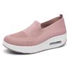 Zapatos de Mujer con Cámara de Aire Transfronterizos, Zapatos Slip-On de Suela Gruesa, Zapatos Rocking Transpirables de Tejido Fly-Knit, Fabricante de Zapatos Casuales de Mujer con Plataforma de Talla Grande para Mujer