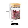 Frasco Sellado Cuadrado de Vidrio para Uso Doméstico, Adecuado para Almacenar Granos y Frutas Secas, Frasco de Almacenamiento de Vidrio de Borosilicato Alto, Frasco Sellado para Alimentos