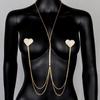 Amazon 2023 Novo Baú do Amor Estilo Boate Sexy Corrente de Leite com Strass em Múltiplas Camadas Corrente Corporal