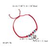Moda Europea y Americana Transfronteriza Mariposa Tortuga Búho Palma Ojos Azules Mal de Ojo Cuerda Roja Pulsera Trenzada Estilo Fashion para Viajar