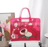 Bolsa de Bagagem de Feltro Desenho Animado Grande Capacidade Moderna e Conveniente Bolsa Grande com Zíper Bagagem Infantil Bolsa Tote para Armazenamento em Viagem