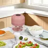 11 Máquina de Cocina Eléctrica Hogar Pequeña Automática Mezcladora Artefacto Mini Picadora de Carne Multifuncional Picadora de Ajo