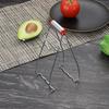 Levantador de Pratos de Aço Inoxidável, Tampa de Panela, Clipe Anti-Escaldante, Tigela de Cozinha, Caçarola, Prato Cozido no Vapor, Antiderrapante, Resistente a Altas Temperaturas