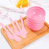 Tazón Transparente para Mascarilla juego Palillo de Plástico para Mascarilla Tazón con Película DIY Salón de Belleza Maquillaje Mascarilla Herramienta para Mezclar Maquillaje de Belleza