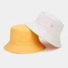 Sombrero de pescador de verano nuevo, de doble cara, a prueba de sol, para estudiantes masculinos y femeninos, sombrero de lavabo bordado al aire libre a prueba de sol, sombrero a juego.