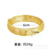 Cierre Hueco Color Dorado Desvanecimiento Lento 15 mm Pulsera de Fénix Estilo Vintage Oro Imitación Joyería de Boda Venta al por Mayor
