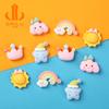 Nubes, Estrellas, Luna, Arco Iris Pegatinas 3D para Taza de Agua, Paquete de Materiales DIY para Carcasa de Teléfono Móvil, Accesorios de Parche de Resina al por Mayor, Luminoso