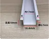 Liga de Alumínio Flange em Forma de U Sulco em Forma de U Tira Decorativa de Parede Ranhura de Junta de Expansão em Placa de Gesso Inserção em Forma de U