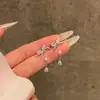 Pendientes de Plata de Ley S925 con Lazo, Circonita y Perla, Pendientes de Lujo Ligero, Nicho, Gama Alta, Únicos y Sorprendentemente Hermosos
