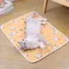 Alfombrilla de verano para dormir para gatos, alfombrilla de látex refrigerante para mascotas, alfombrilla para perros, cama para perros, almohadilla refrigerante de seda de hielo, alfombrilla de hielo, suministros, cama para gatos