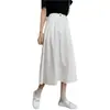 Falda de Línea A Talla Grande Plus Size Estilo Hong Kong Otoño e Invierno 2025 Falda de Paraguas Abullonada de Cintura Alta Estilo Coreano para Mujer