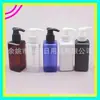 Botella Cuadrada Pico de Pato 150ML Botella con Bomba Botella con Bomba para Limpiador Facial 150ML Botella Cuadrada para Esencia Botella con Bomba para Desmaquillante