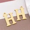 Colgantes de Acero Inoxidable con 26 Letras Mayúsculas Inglesas, Aretes, Colgantes Pequeños, Collares Hechos a Mano para DIY, Pulseras, Accesorios de Joyería