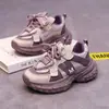 Zapatillas Casuales de Moda para Niñas 2025 Otoño Nuevo Estilo Niños Medianos y Grandes Moda Zapatos de Papá Zapatos Versátiles para Correr para Niños