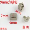 Foshan fornece parafuso quadrado trapezoidal de liga acessórios de rebite DIY topo plano quadrado Salgueiro