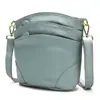 Bolso de Hombro Suave de Cuero de Vaca Retro, Bolso Cubo de Piel de Vaca de Primera Capa, Bolso de Piel Genuina para Mujer, Bolso Cruzado de Hombro Casual