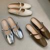 Bailarinas Baotou Estilo Mujer 2024 Xiaoxiang Fengchun Nuevo Estilo Slip-on Modernas Ropa Exterior para Mujeres Embarazadas Zapatos Hada Perezosos Planos