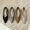 Cuñas Estilo Coreano Diseño Patchwork Sentido Elegante Lazo Zapatos de Salón Mujer 2026 Otoño/Invierno Nuevos Terciopelo Retro Zapatos de Tacón Medio