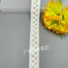 Suministro directo de fábrica de cinta de encaje en forma de S con hilo dorado de algodón puro, accesorios para ropa, zapatos, bolsos, decoración textil para el hogar