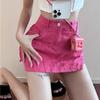 Falda vaquera irregular, pantalones para mujer, de verano, para chica caliente, una pequeña falda ajustada de cintura alta, marea de comercio exterior al por mayor