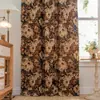 Decoración Navideña Americana Country Más Vendida de Amazon Dormitorio Sala de Estar Cortinas con Estampado Floral Blackout para Ventana Abuhardillada Venta al por Mayor de Fábrica