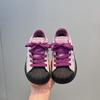Tenis Negros con Puntera de Concha Versión Ancha 2025 para Niños Nuevos Retro Felpa Versátiles Estudiante Casual Zapatillas Deportivas Modernas