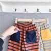 2026 Roupas Infantis Outono Novidades Estilo Coreano Primavera e Outono Calças Listradas com Punho 9/10 Calças Harem 20102