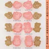 Mini Moldes para Galletas de Dibujos Animados Sanrio Hogareños Moldes de Sandía Estéreo 3D Corte a Presión Horneado de Fondant Hecho a Mano