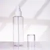 Botella rociadora personalizada de 150 ml, botella de líquido hidratante, botella dispensadora de plástico con atomizador fino para desinfectante