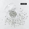 Rinestones para Uñas Dongzhou, Rinestones Redondos de 3 mm con Parte Posterior Puntiaguda, Accesorios para Joyería DIY, Rinestones Brillantes, Rinestones Adhesivos para Uñas, Rinestones para Uñas Portátiles