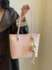 Yuezhi 2026 Verano Nueva Moda Lunares Bolso de Hombro de Gran Capacidad Bolso Tote Vintage de Alta Gama para Viaje