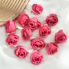 Yemas de flores artificiales pequeñas de 4 cm, flores falsas, materiales para coronas y pasadores DIY hechos a mano, accesorios para decoración de bodas
