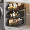 Estante de Almacenamiento Extraíble Debajo del Fregadero, Estante de Almacenamiento para Lavabo de Baño para Artículos de Tocador, Estante de Gabinete de Baño