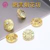Fuegos Artificiales Amarillo Goose Corte Zirconia Redonda 8mm Corte Crisantemo Fondo Puntiagudo Zirconia Wuzhou Gema Artificial Tono Vibrante Venta Caliente