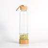 Venta caliente transfronteriza de grava de cristal natural, vidrio energético, portátil, cubierta de bambú para exteriores, partición en capas, desmagnetizador, taza de spa