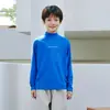 2025 Nuevas Camisetas Interiores de Otoño e Invierno para Niños, de Alta Elasticidad, Transpirables, Anti-Pilling, Tops Interiores Cálidos Cepillados para Niños